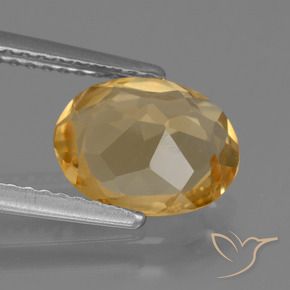 9,17 ctw natürlicher Mittel-Dunkelgold Citrin, Oval, VS
