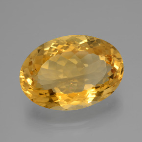 14,40 ctw natürlicher goldener Citrin, Oval Schliff, VVS