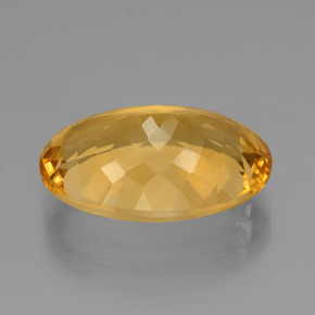 14,40 ctw natürlicher goldener Citrin, Oval Schliff, VVS