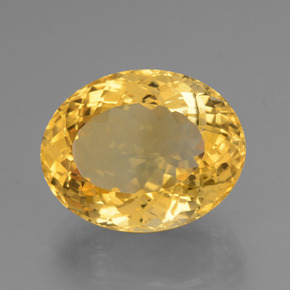 16,78 ctw natürlicher goldener Citrin, Oval Schliff, VVS