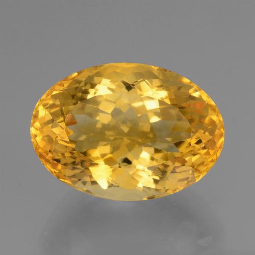 9,17 ctw natürlicher gold-orange Citrin, Oval Schliff, VVS