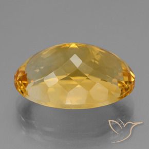 9,17 ctw natürlicher Mittel-Dunkelgold Citrin, Oval, VVS-VS