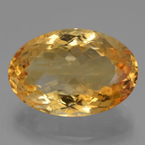 16,80 ctw natürlicher goldener Citrin, Oval Schliff, VVS