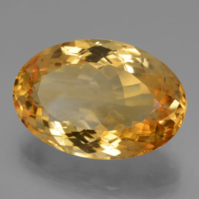 16,80 ctw natürlicher goldener Citrin, Oval Schliff, VVS