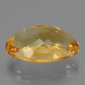 16,80 ctw natürlicher goldener Citrin, Oval Schliff, VVS