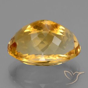 19,01 ctw natürlicher goldener Citrin, Oval Schliff, VVS