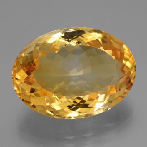 16,41 ctw natürlicher goldener Citrin, Oval Schliff, VVS
