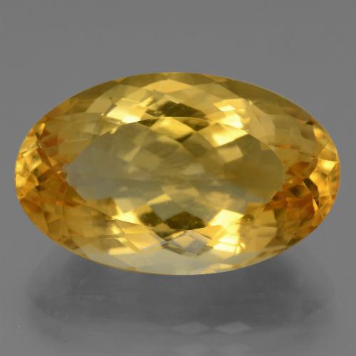 15,88 ctw natürlicher goldener Citrin, Oval Schliff, VVS