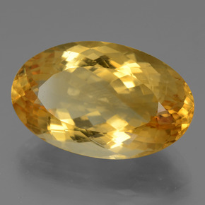 15,88 ctw natürlicher goldener Citrin, Oval Schliff, VVS
