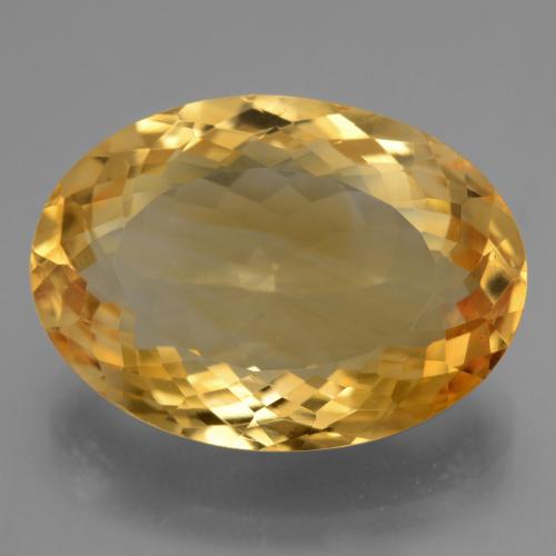 16,76 ctw natürlicher goldener Citrin, Oval Schliff, VVS