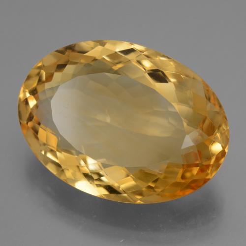 16,76 ctw natürlicher goldener Citrin, Oval Schliff, VVS