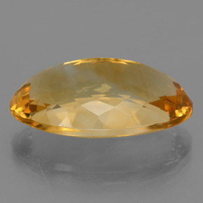 20,52 ctw natürlicher goldener Citrin, Oval Schliff, VVS