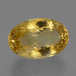18,28 ctw natürlicher goldener Citrin, Oval Schliff, VVS