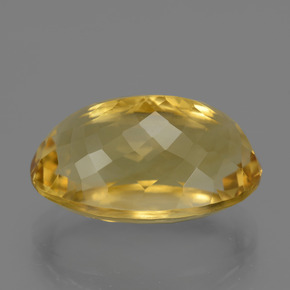 18,28 ctw natürlicher goldener Citrin, Oval Schliff, VVS