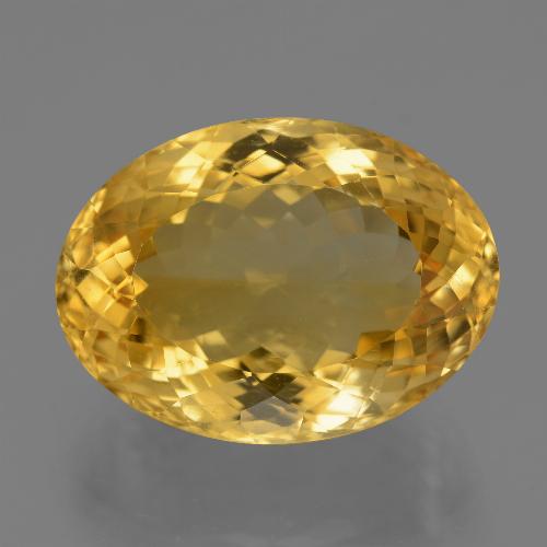 19,99 ctw natürlicher goldener Citrin, Oval Schliff, VVS