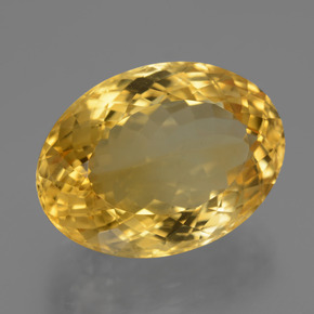 19,99 ctw natürlicher goldener Citrin, Oval Schliff, VVS