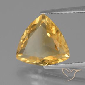 9,17 ctw natürlicher Mittel-Dunkelgold Citrin, Trillion, VVS-VS