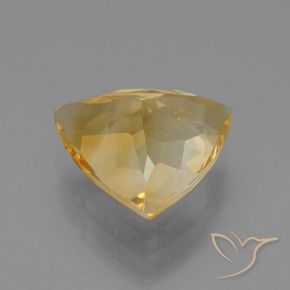 9,17 ctw natürlicher Mittel-Dunkelgold Citrin, Trillion, VVS-VS
