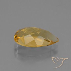 9,17 ctw natürlicher Tiefes Goldorange Citrin, Birnenform, VVS