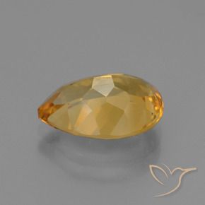 9,17 ctw natürlicher Hellorange-Gold Citrin, Birnenform, VVS