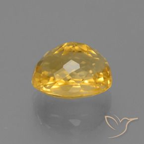 9,17 ctw natürlicher Tiefes Goldorange Citrin, Oval, VVS-VS