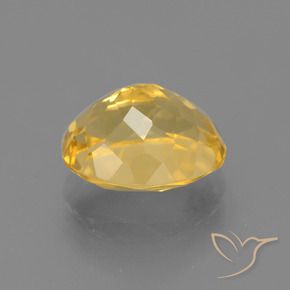 9,17 ctw natürlicher gold-orange Citrin, Oval, VVS-VS
