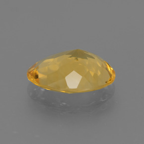 3,77 ctw natürlicher goldener Citrin, Oval Schliff, VVS