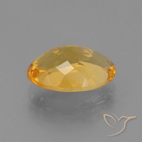 9,17 ctw natürlicher Tiefes Orange-Gold Citrin, Oval, VVS-VS