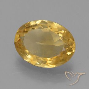 9,17 ctw natürlicher gold-orange Citrin, Oval, VS