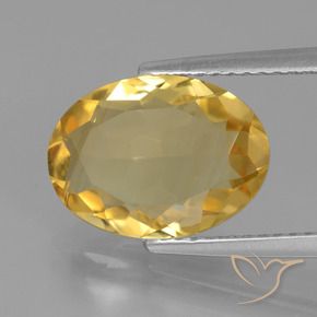 9,17 ctw natürlicher gold-orange Citrin, Oval, VVS
