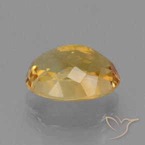 9,17 ctw natürlicher Tiefes Goldorange Citrin, Oval, VVS-VS
