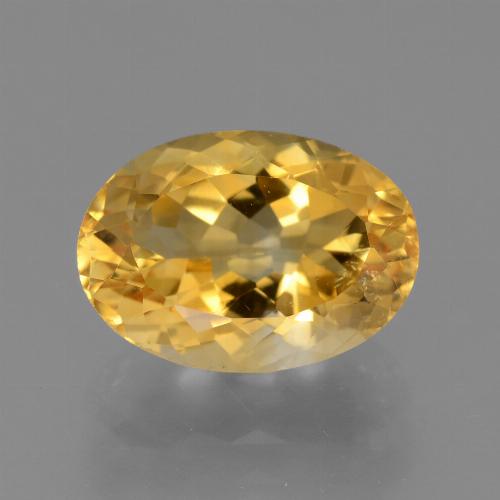 3,74 ctw natürlicher goldener Citrin, Oval Schliff, VVS