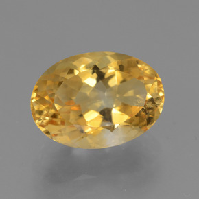 3,74 ctw natürlicher goldener Citrin, Oval Schliff, VVS