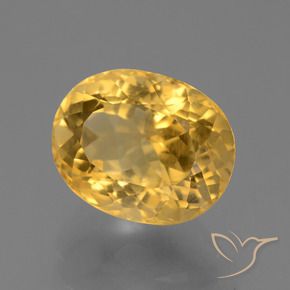 9,17 ctw natürlicher Mittleres Gold Citrin, Oval, VS