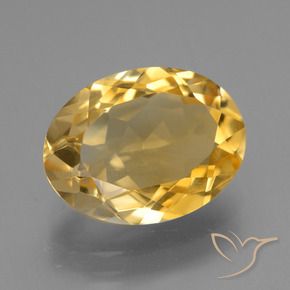 9,17 ctw natürlicher Helles Gold Citrin, Oval, VVS-VS