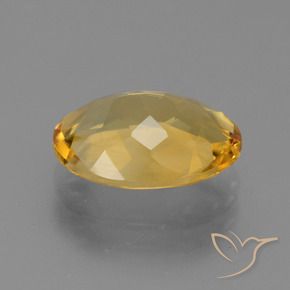 9,17 ctw natürlicher Tiefes Goldorange Citrin, Oval, VVS