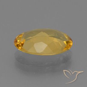 9,17 ctw natürlicher Tiefes Goldorange Citrin, Oval, VVS