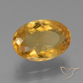 9,17 ctw natürlicher Dunkelorange-Gold Citrin, Oval, VS