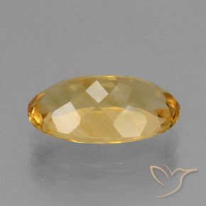 9,17 ctw natürlicher Tiefes Goldorange Citrin, Oval, VVS-VS