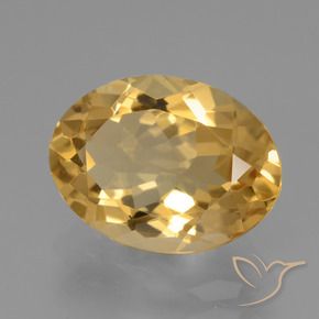 9,17 ctw natürlicher Hellorange-Gold Citrin, Oval, VVS