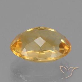 9,17 ctw natürlicher Mittel-Dunkelgold Citrin, Oval, VVS