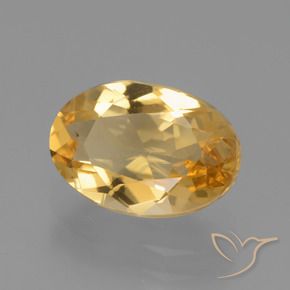 9,17 ctw natürlicher Mittel-Dunkelgold Citrin, Oval, VVS