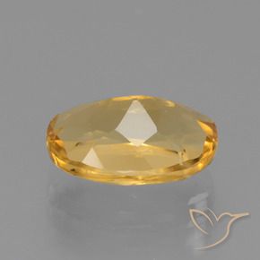 9,17 ctw natürlicher Mittel-Dunkelgold Citrin, Oval, VVS