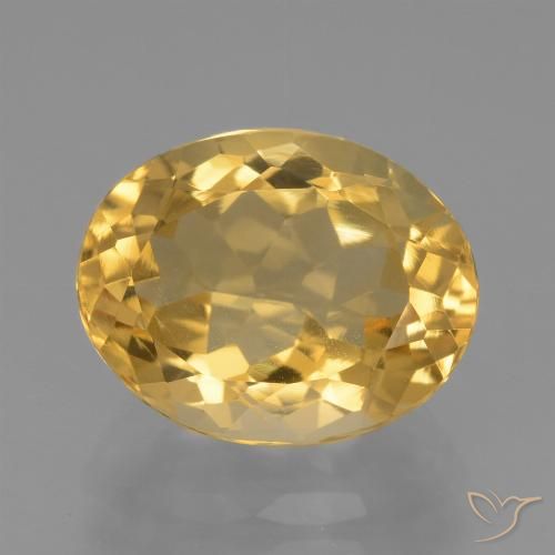 4.21ct Natürlicher Mittleres Gold Citrin, Oval, VS