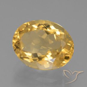 9,17 ctw natürlicher Mittleres Gold Citrin, Oval, VS