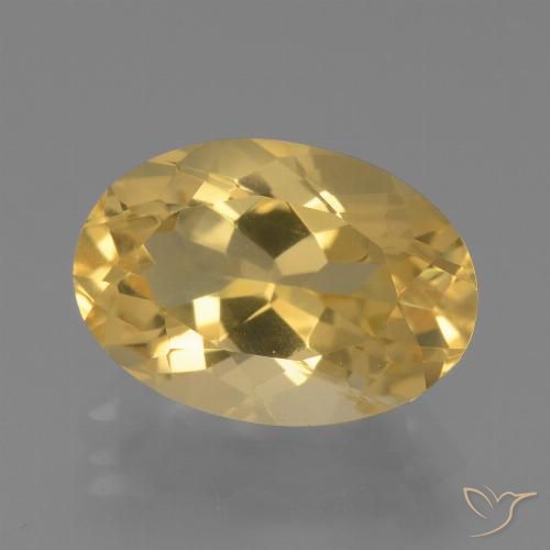 4.46ct Natürlicher Mittleres Gold Citrin, Oval, VVS