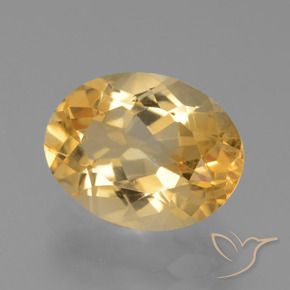 9,17 ctw natürlicher Hellorange-Gold Citrin, Oval, VS
