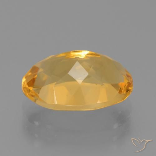 9,17 ctw natürlicher Mittel-Helles Orange-Gold Citrin, Oval, VVS