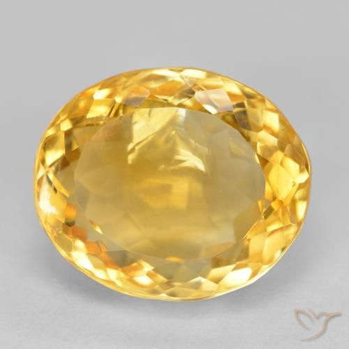 6.38ct Natürlicher Mittleres Gold Citrin, Oval, SI