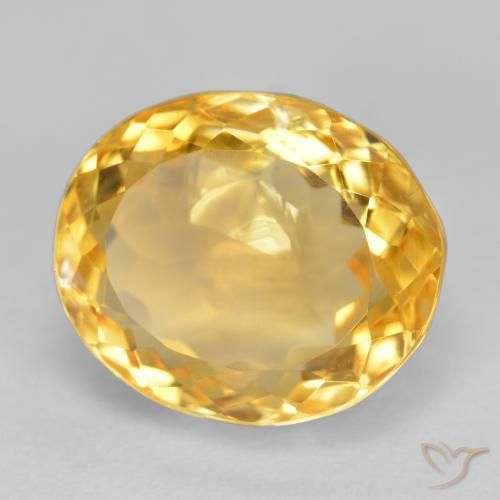 9,17 ctw natürlicher Mittleres Gold Citrin, Oval, SI